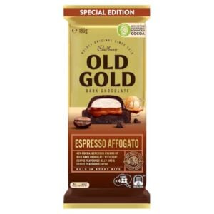 cadbury old gold dark chocolate espresso affogato 180g