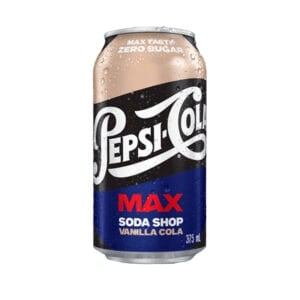 pepsi max no sugar vanilla can