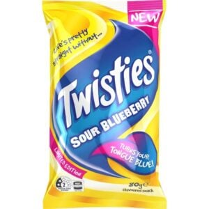 twisties blue tongue sour blueberry 80g