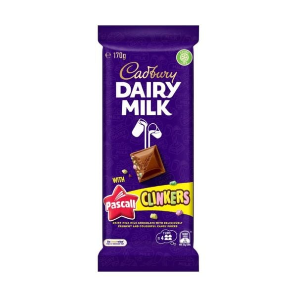 Cadbury Dairy Milk Clinkers Chocolate Block 170g