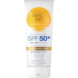 bondi sands fragrance free lotion spf 50+ 150ml