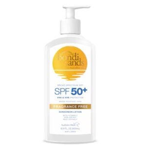 bondi sands spf 50+ fragrance free sunscreen lotion 500ml
