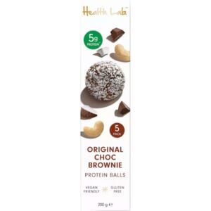 health lab chocolate brownie protein 5 balls pack
