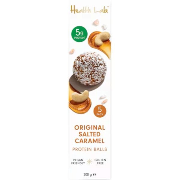health lab salted caramel protein 5 balls pack