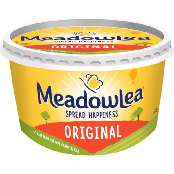 meadowlea margarine original spread 500g