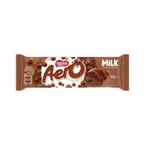nestle aero milk chocolate bar 40g