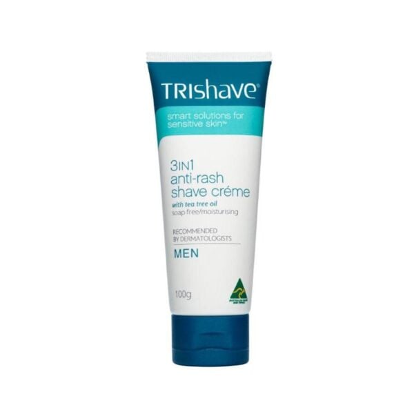 trishave 3 in 1 anti‑rash shaving creme men 100g