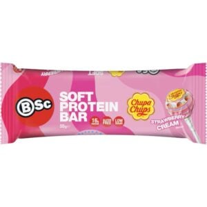 bsc body science soft protein bar chupa chups strawberry cream