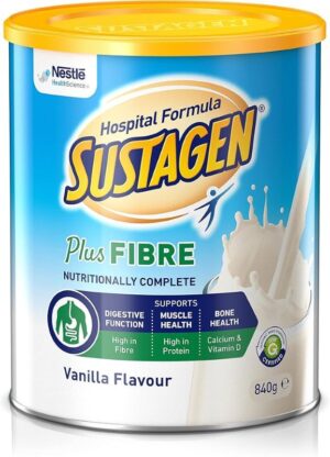 sustagen hospital formula plus fibre vanilla flavour 840g