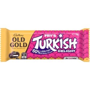 turkish delight old gold dark chocolate bar 50g