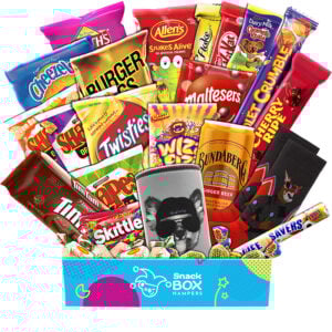 a gift box with australian snacks and products for men
