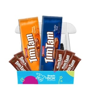 an australian gift hamper with tim tams