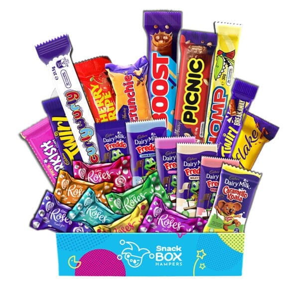 a small gift box with australian cadbury chocolate