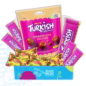 a gift hamper with australian cadbury turkish delight