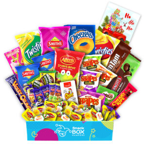a gift hamper with classic australian snacks for christmas