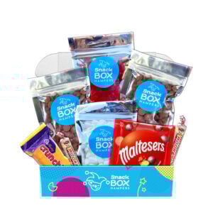 a gift box with ingredients and instructions to make australian cadbury rocky road