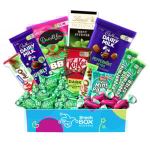 a gift hamper with different australian mint chocolates