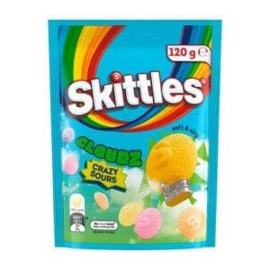 skittles sours cloudz chewy lollies 120g