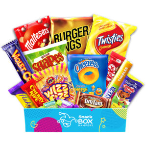 a gift box filled with australian snacks