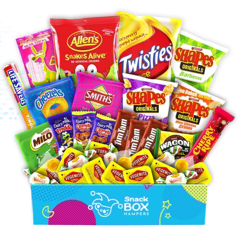a classic australian snack gift hamper