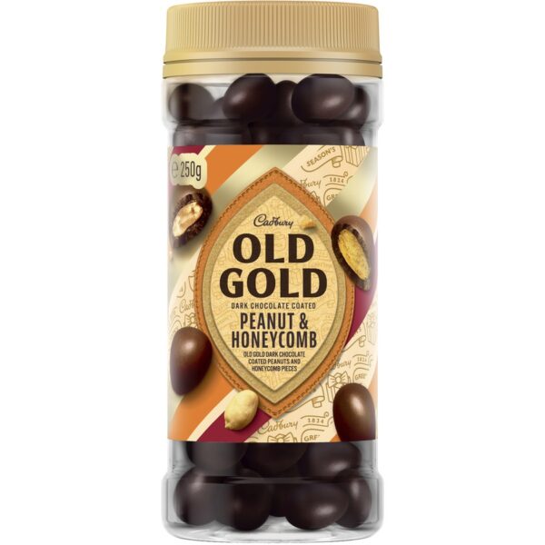 Cadbury-Old-Gold-Dark Chocolate Coated Peanut & Honeycomb