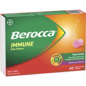 berocca immune daily defence blackcurrant effervescent 45 pack