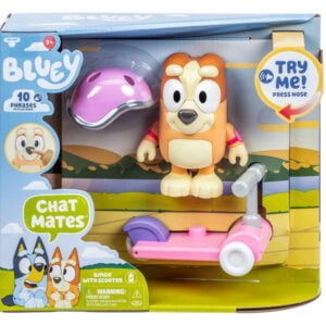 bluey chat mates figure bingo with scooter