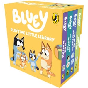 bluey playtime little library 4 books in 1 (yellow)
