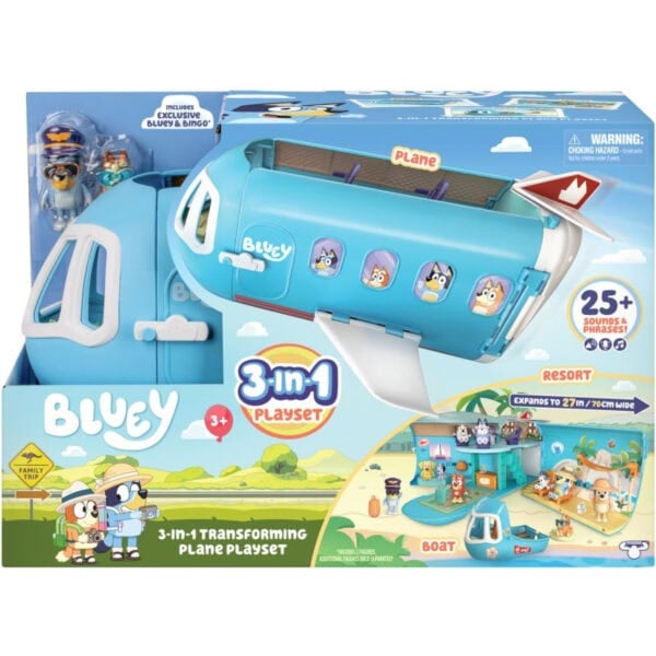 bluey s11 3-in-1 airplane playset