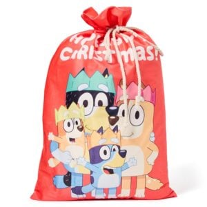 bluey santa sack red