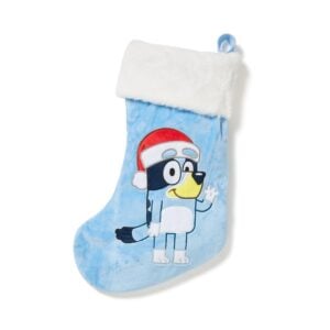 bluey santa christmas stocking blue