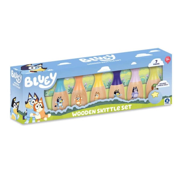 Bluey Wooden Character Skittles