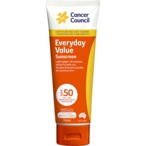 cancer council spf 50 everyday value sunscreen 110ml