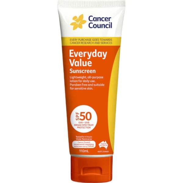 cancer council spf 50 everyday value sunscreen 110ml