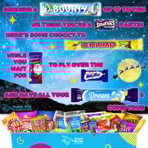 Christmas Dreams Chocolate Card Message Board Gift