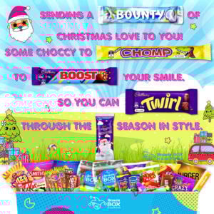 Christmas Love Chocolate Card Message Board Gift