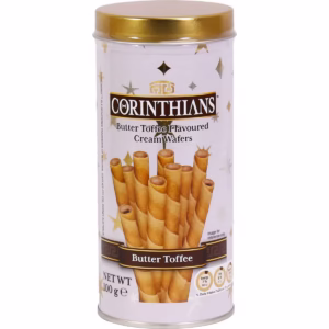 Corinthians Flavoured Cream Wafers Butter Toffee 100g