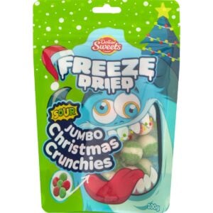 Dollar Sweets Freeze Dried Sour Jumbo Christmas Crunchies 100g
