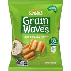 grain waves sour cream & chives 60g