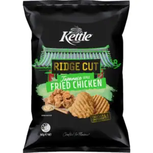 Kettle Ridge Cut Potato Chips Japanese Fried Chicken 165g