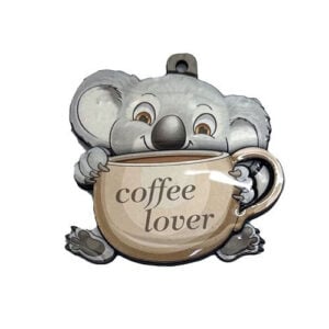 koala coffee lover hanging ornament