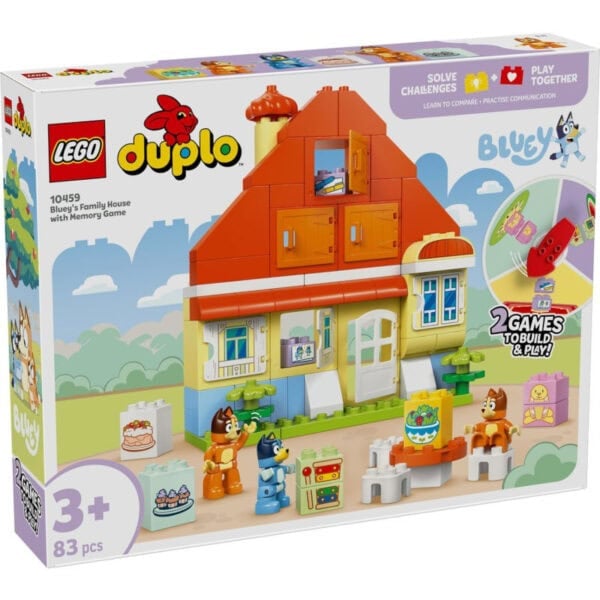 lego duplo bluey family house with memory game interactive toy