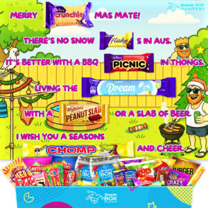 Merry ‘Crunchie’mas Chocolate Card Message Board Gift