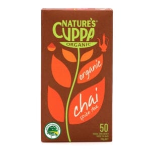 natures cuppa organic spice chai tea bags 50 pack