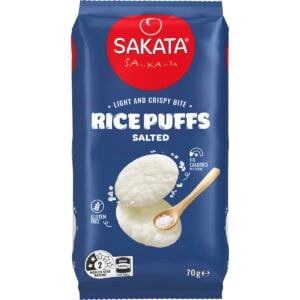 Sakata Rice Puff Crisps Salted 70g