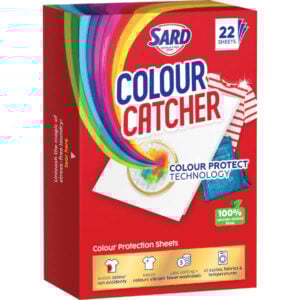 sard colour catcher protector sheets 22 pack