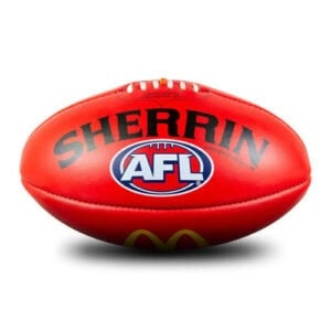 sherrin kb official afl red game ball