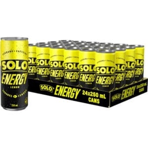 solo energy drink lemon 250ml x 24 pack