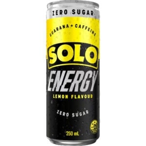solo zero sugar energy drink lemon 250ml