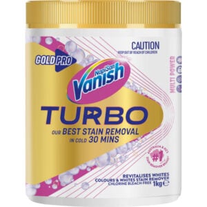 vanish gold pro turbo white stain remover powder 1kg